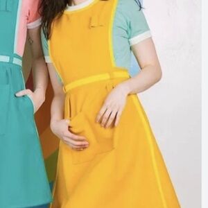 Big Bud Press Colorful Women's Dresses - Teal and Yellow